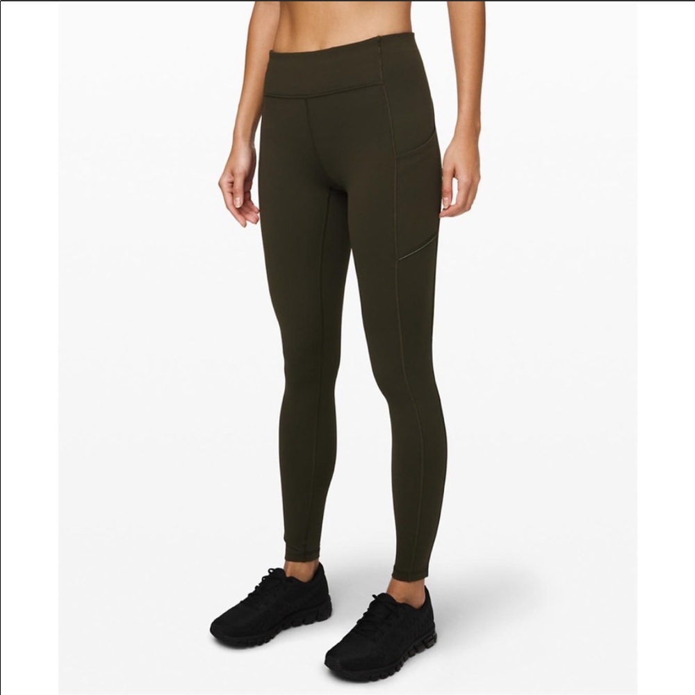 Lululemon Speed Up Tight 28” NWOT Olive